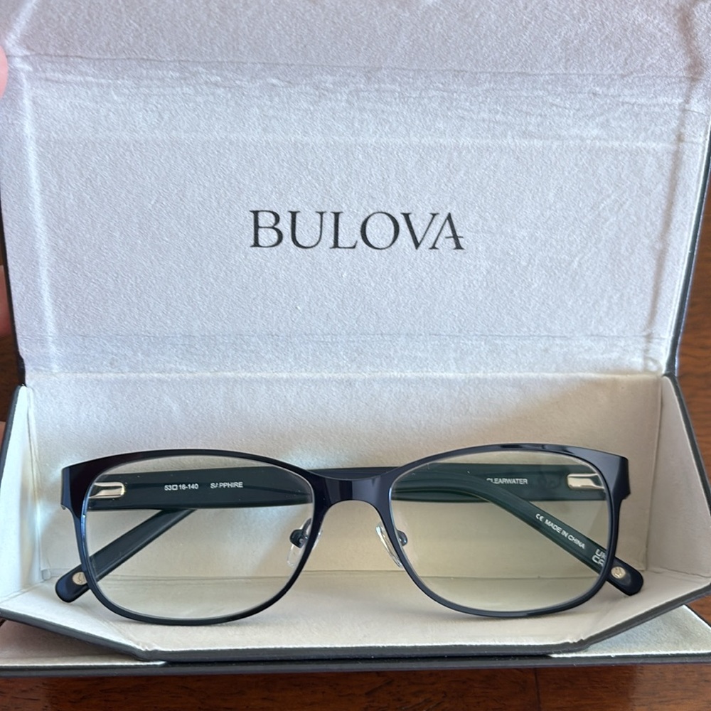 BULOVA “CLEARWATER” Eyeglasses Frame Womens 53-16-140 Sapphire